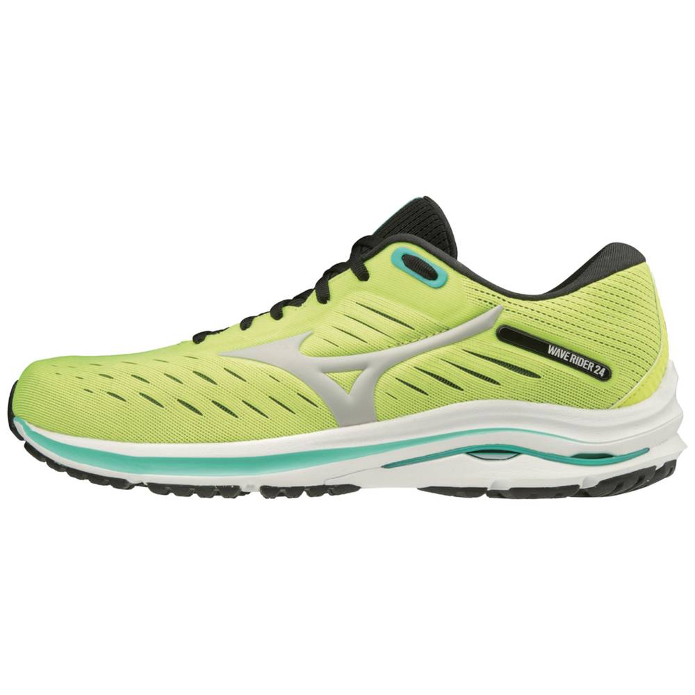 Mens Mizuno Wave Rider 24 Running Shoes Yellow Philippines (LFCVZS283)